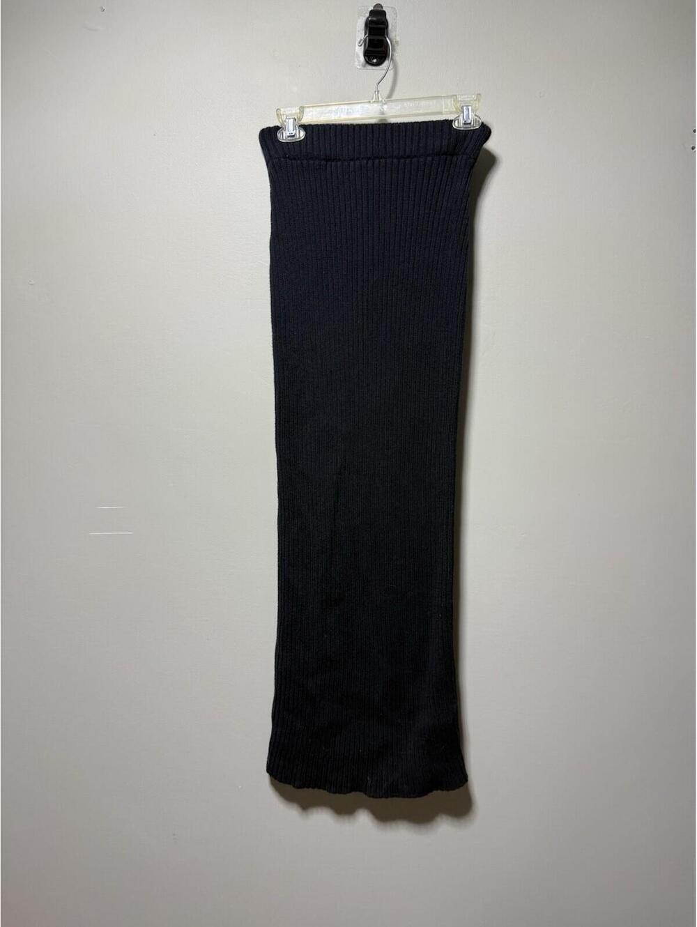 Free People Beach Ribbed Midi Skirt Navy S Beach Resortwear Vacation